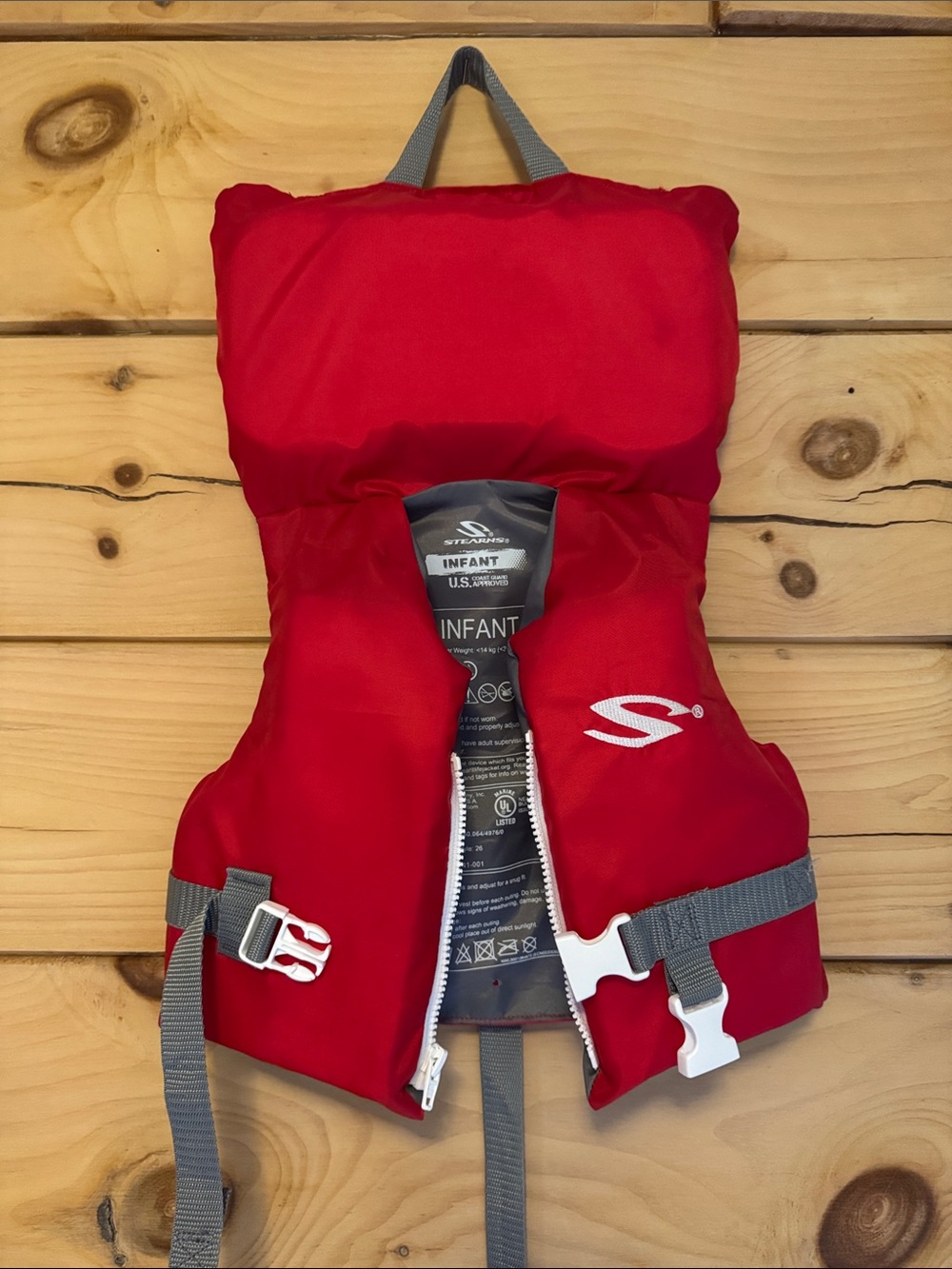 Stearns Infant Red Life Jacket - Kids Swim